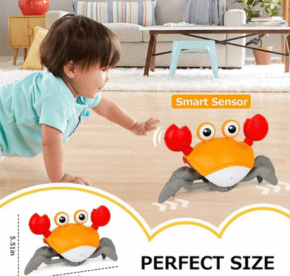 Rechargeable Crawling Crab Toy - Perfect For Babies' Tummy Time, Learning To Crawl & Interactive Walking