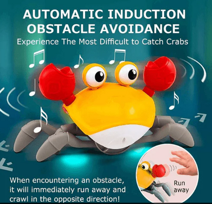 Rechargeable Crawling Crab Toy - Perfect For Babies' Tummy Time, Learning To Crawl & Interactive Walking