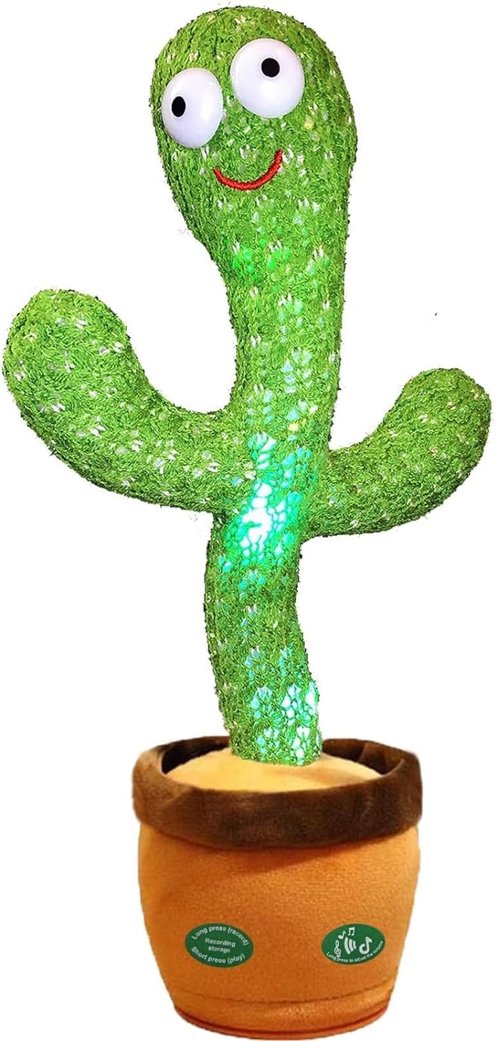 Rechargeable Portable Twisting Music Song Dancing Cactus Toy