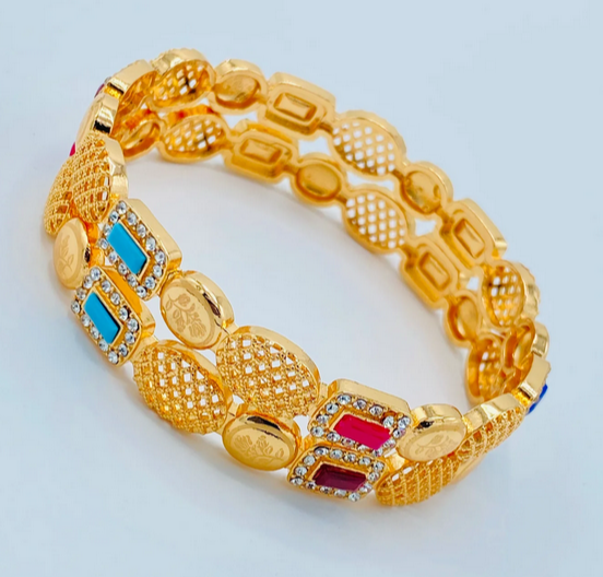 Adorable Multi Stone Bangle