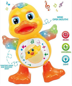 Dancing Duck with Music Flashing Lights and Real Dancing Action Toys For kids
