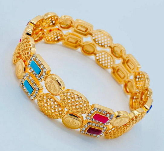 Adorable Multi Stone Bangle