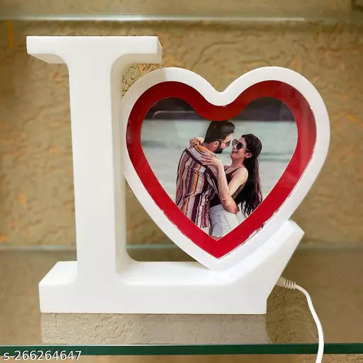 Magic Photo Frame Heart + Round Shape with Led light