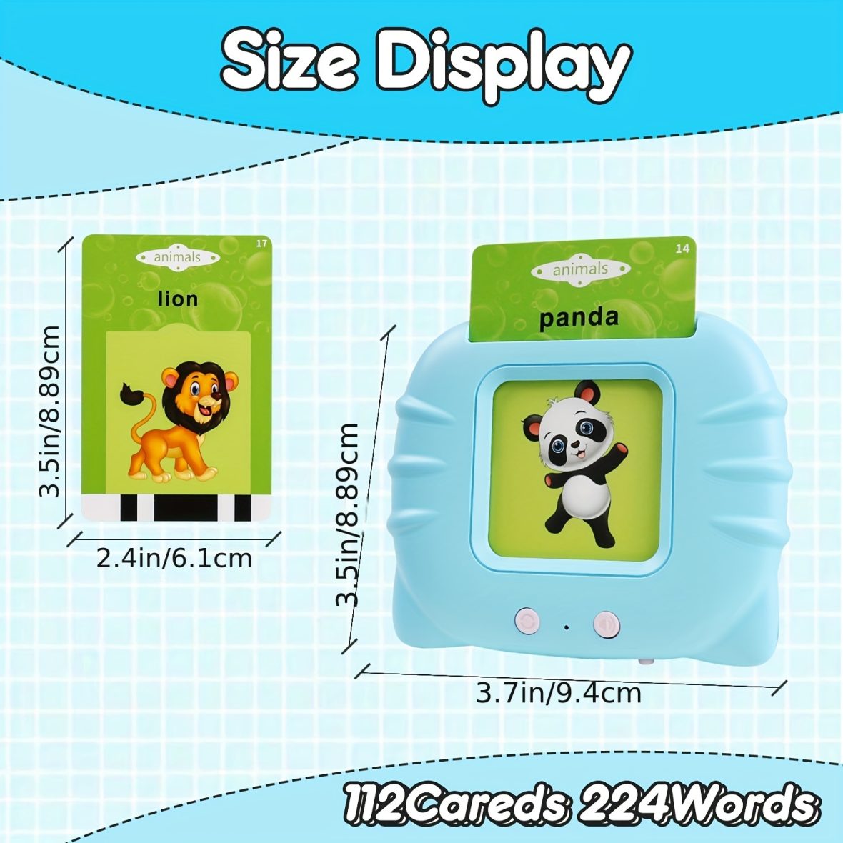 Toddler Talking Flash cards Reader (Rechargeable)